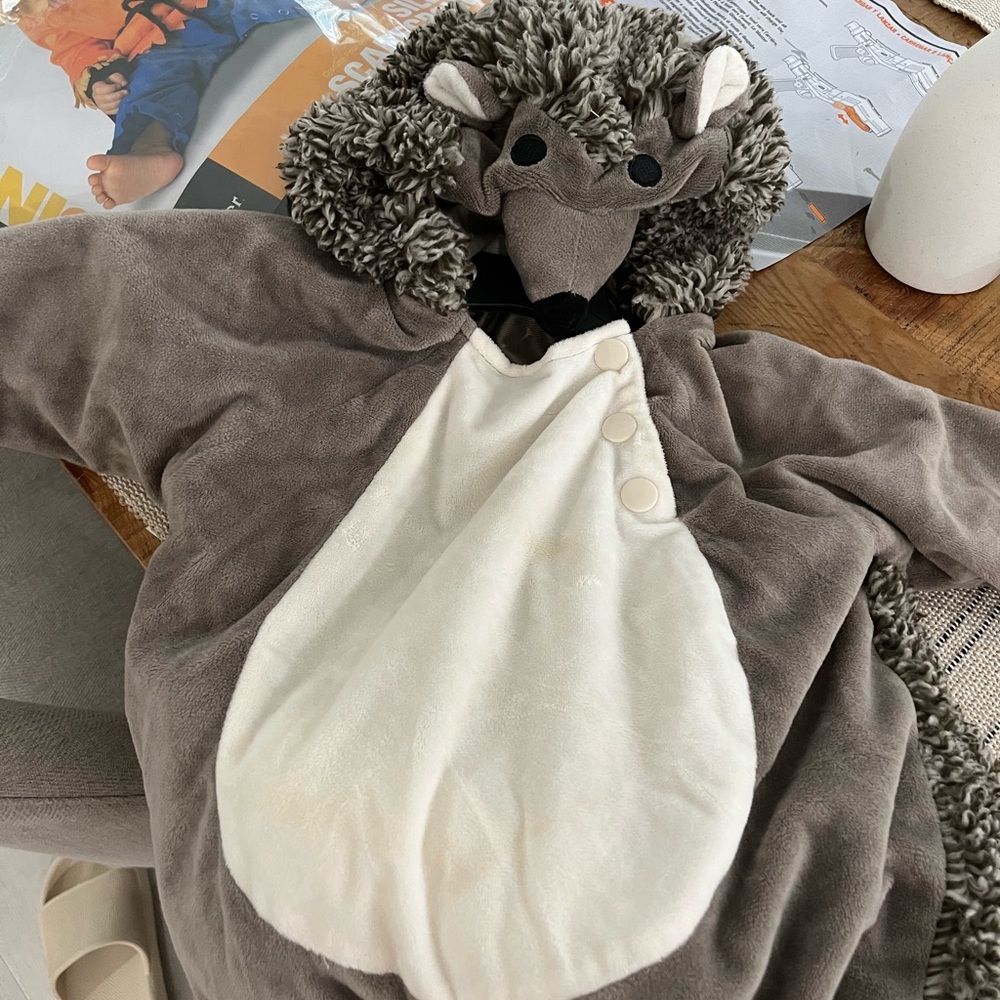 Baby Cozy Cream and Gray Costume